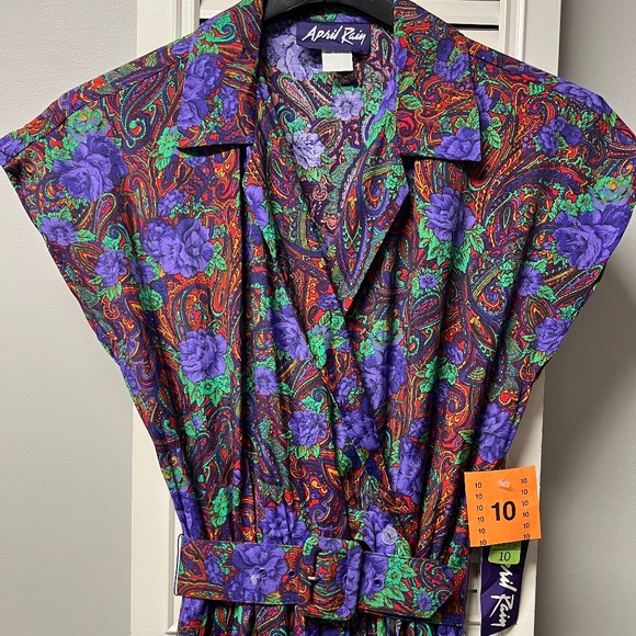 Vintage Paisley Romper - Picture 1 of 6